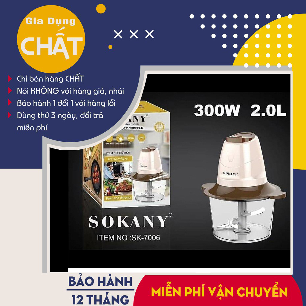 Máy xay thịt sokany 2 chế độ siêu khoẻ