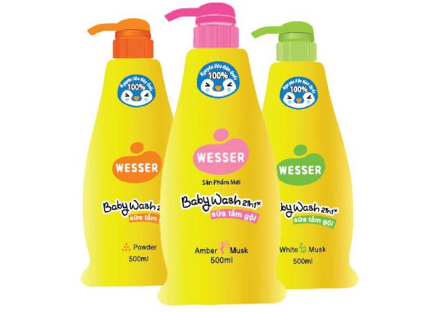 Sữa Tắm Gội WESSER Powder 500ml