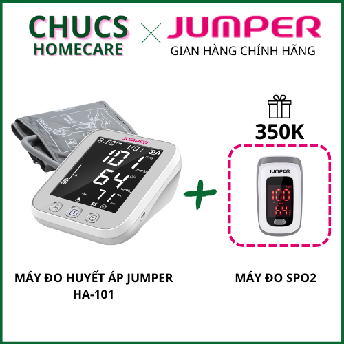 Quà tặng Spo2 - Máy đo huyết áp JUMPER JPD-HA101
