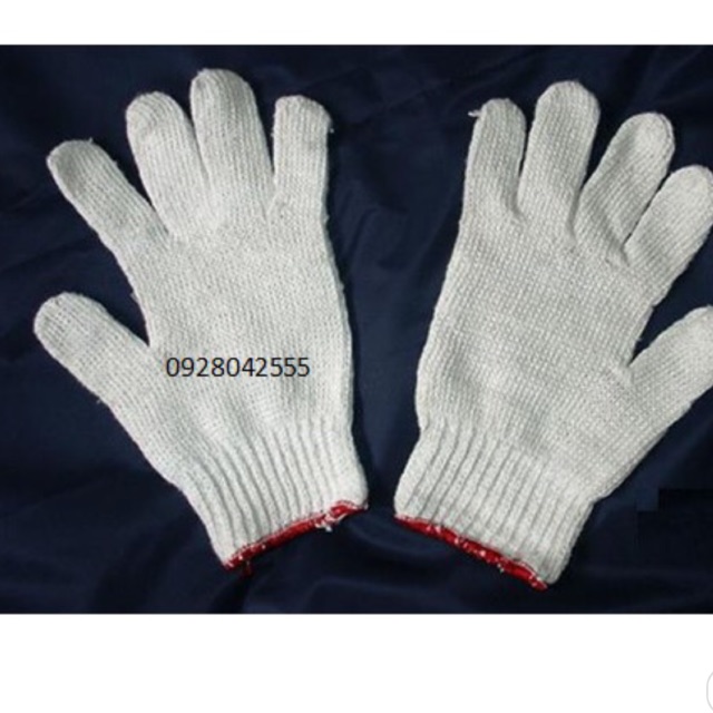 Combo 10 đôi găng tay sợi trắng