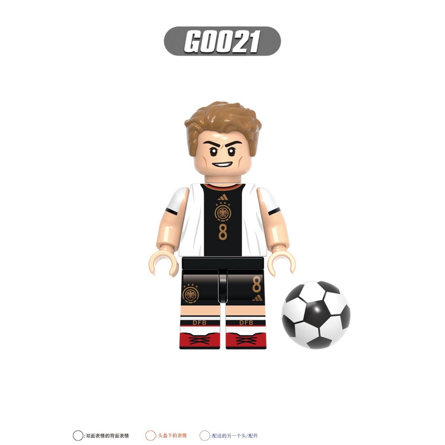 minifigures các mẫu nhân vật cầu thủ bóng đá nổi tiếng messi ronaldo g0103 8