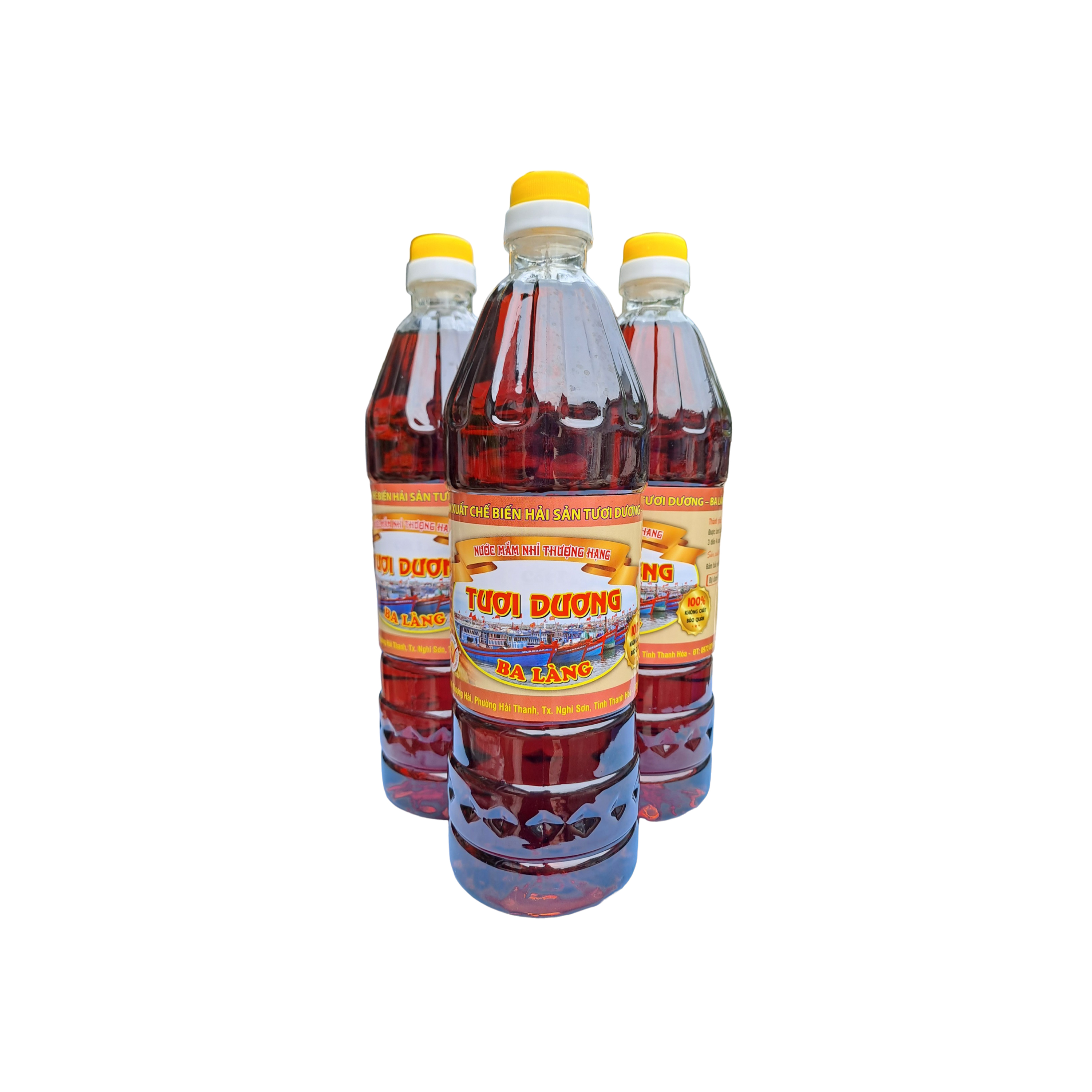 Nước mắm Thượng Hạng Ba Làng cốt cá cơm chai 1 lít