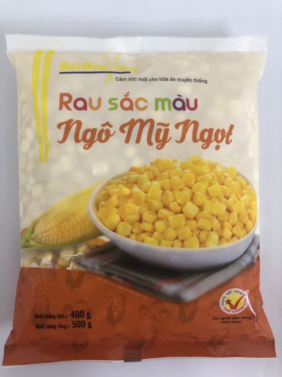 [HCM]Rau sắc màu ngô mỹ ngọt 400gr/gói