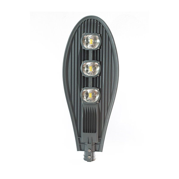 Đèn đường 150w hình chiếc lá thân ghi xám LEDCOM siêu sáng tiết kiệm điện