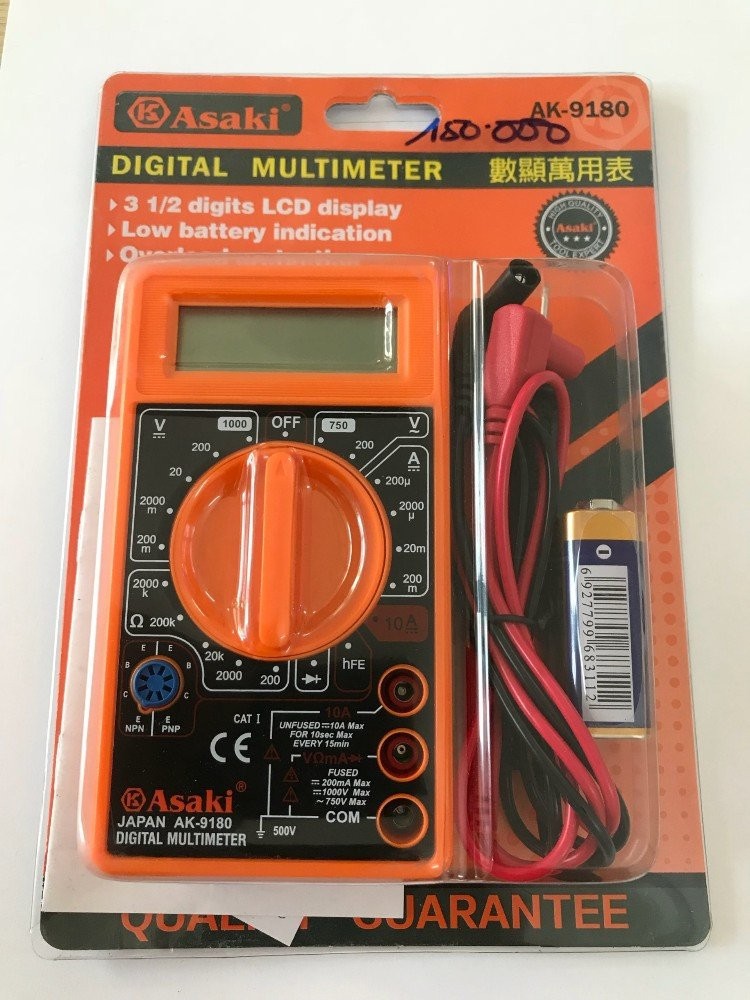 Đồng hồ vạn năng asaki ak-9180