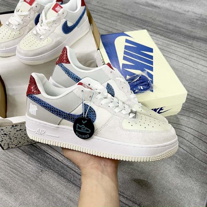 [Mẫu Mới] Giày AF1 Nam Nữ Thể Thao Xám Xanh Đỏ Da Rắn Thời Trang Hàng Đẹp hot 2022-NT