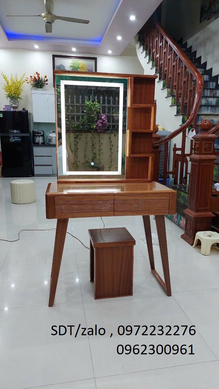 bàn trang điểm gỗ xoan đào cao cấp phòng ngủ