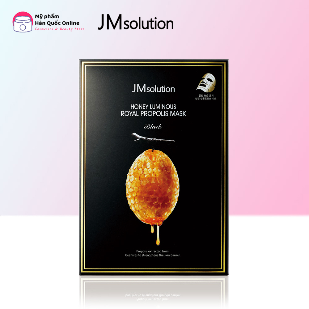 Mặt nạ dưỡng da JM SOLUTION HONEY LUMINOUS ROYAL PROPOLIS MASK dạng giấy 30ml dưỡng ẩm, ngăn ngừa lão hóa chiết xuất từ sáp ong