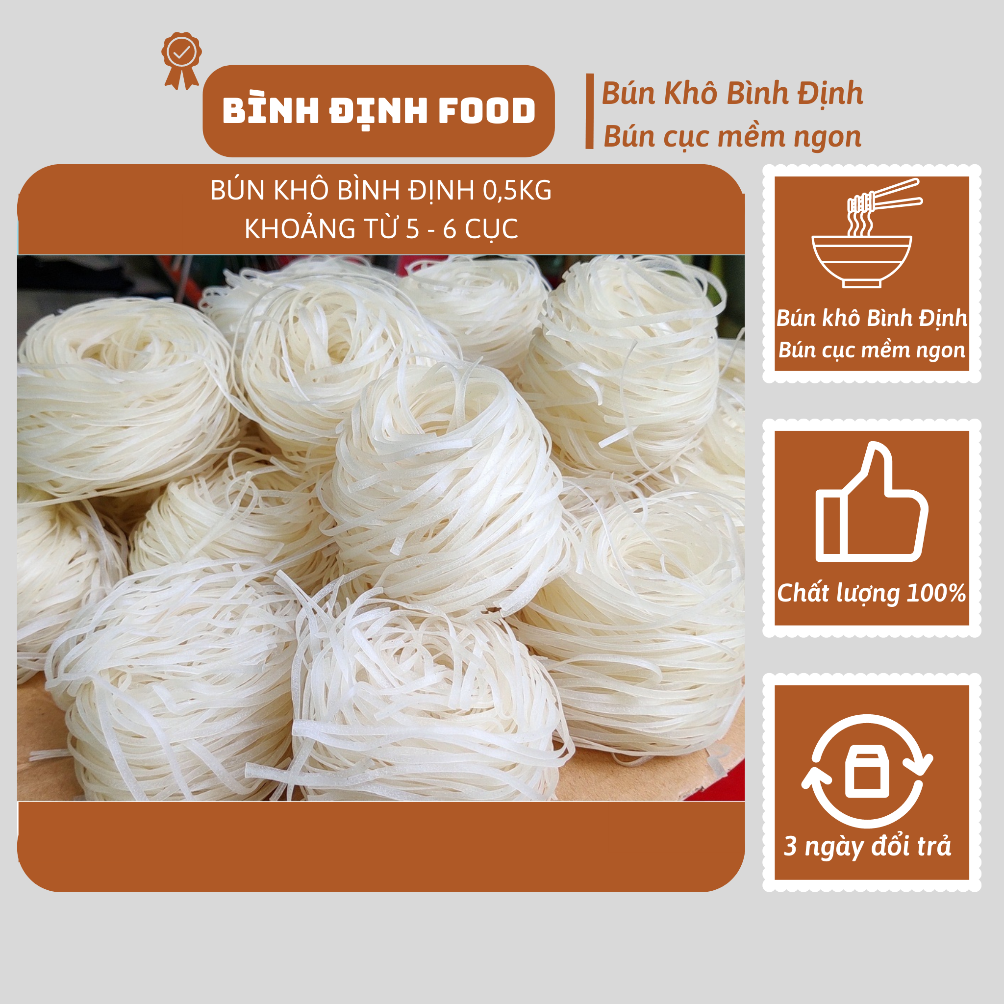 Bún gạo khô Bình Định - Món ngon miền Trung