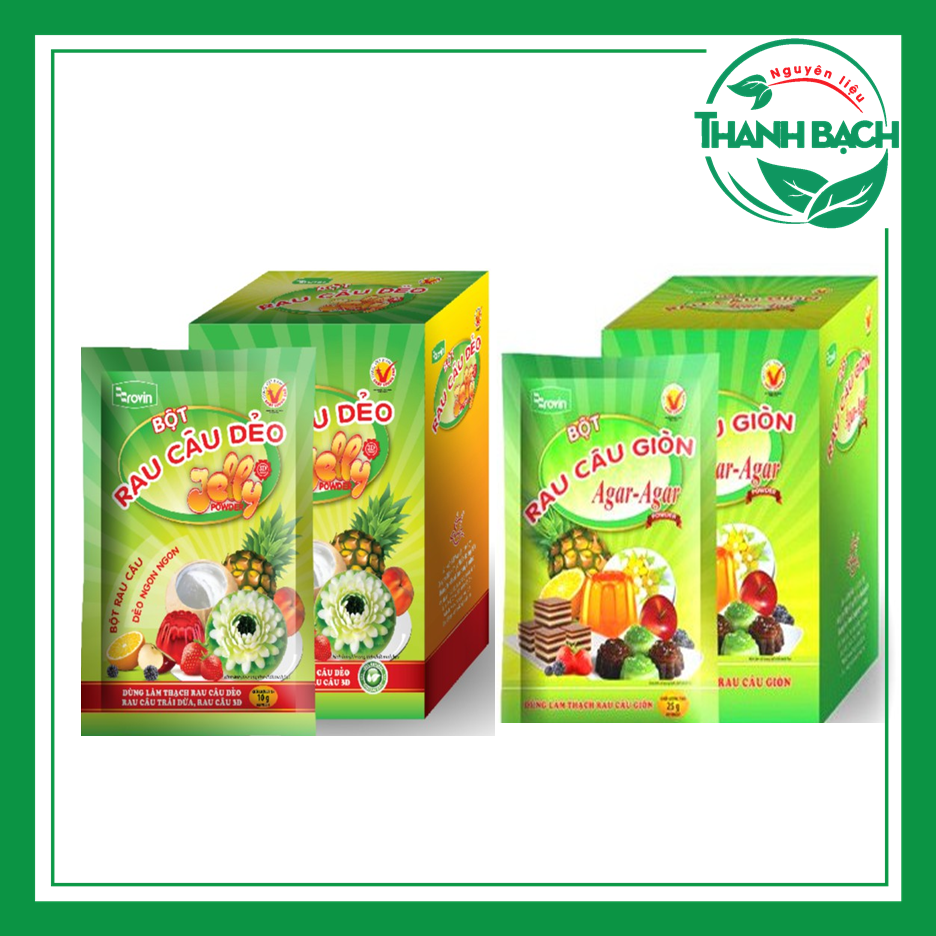 Rau câu giòn/dẻo Hoàng Yến hộp 10 gói