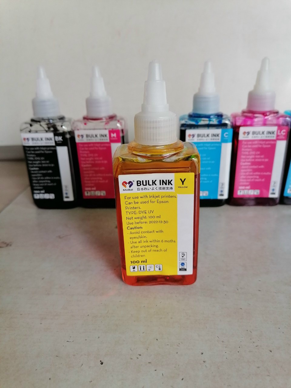[HCM]Mực Dye Uv Epson bộ 6 màu loại 100ml