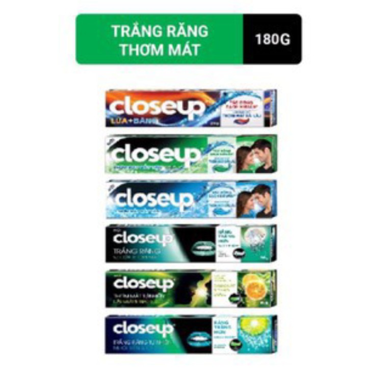 Kem đánh răng closeup các loại