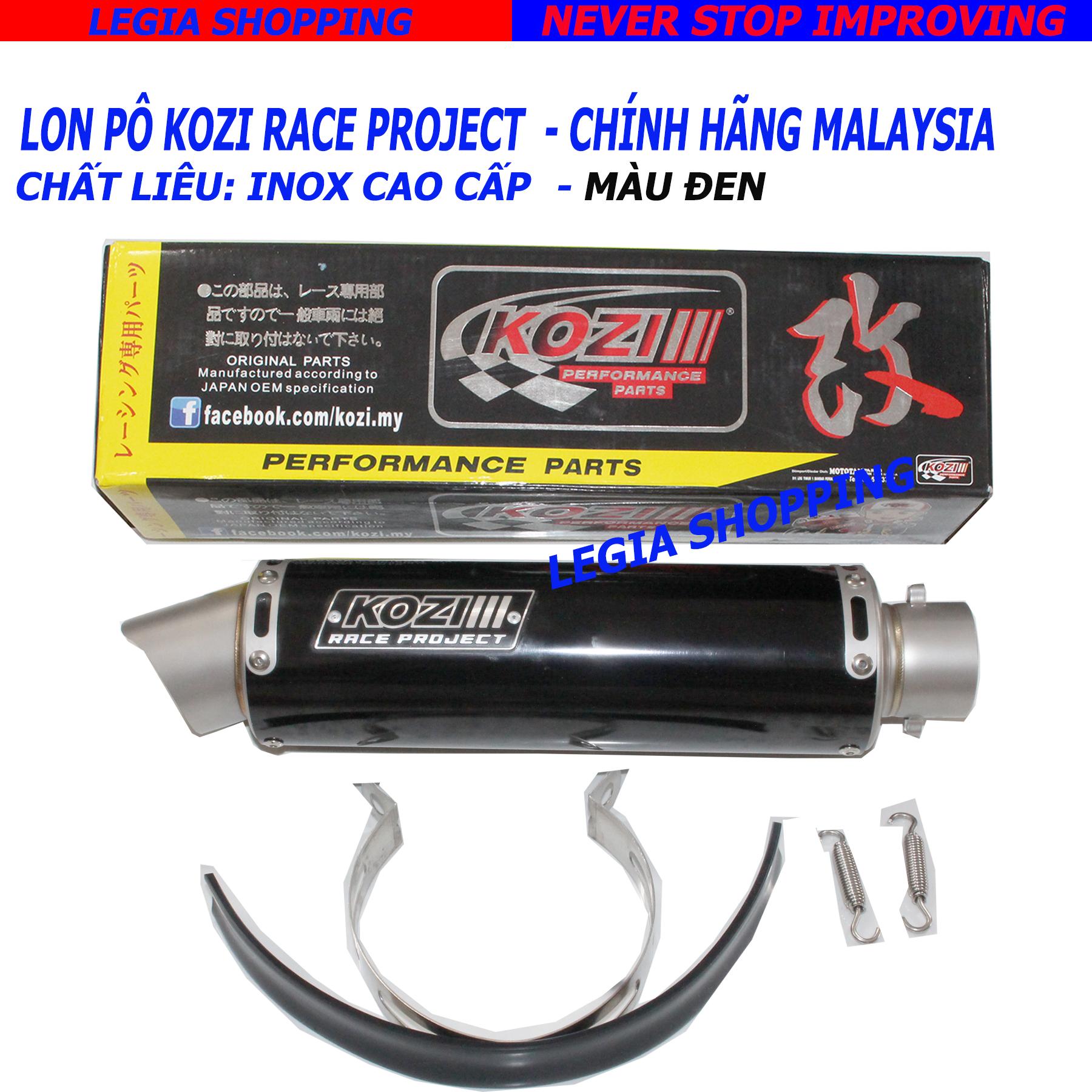 Pô độ tăng tốc kozi race project màu đen - made in malaysia