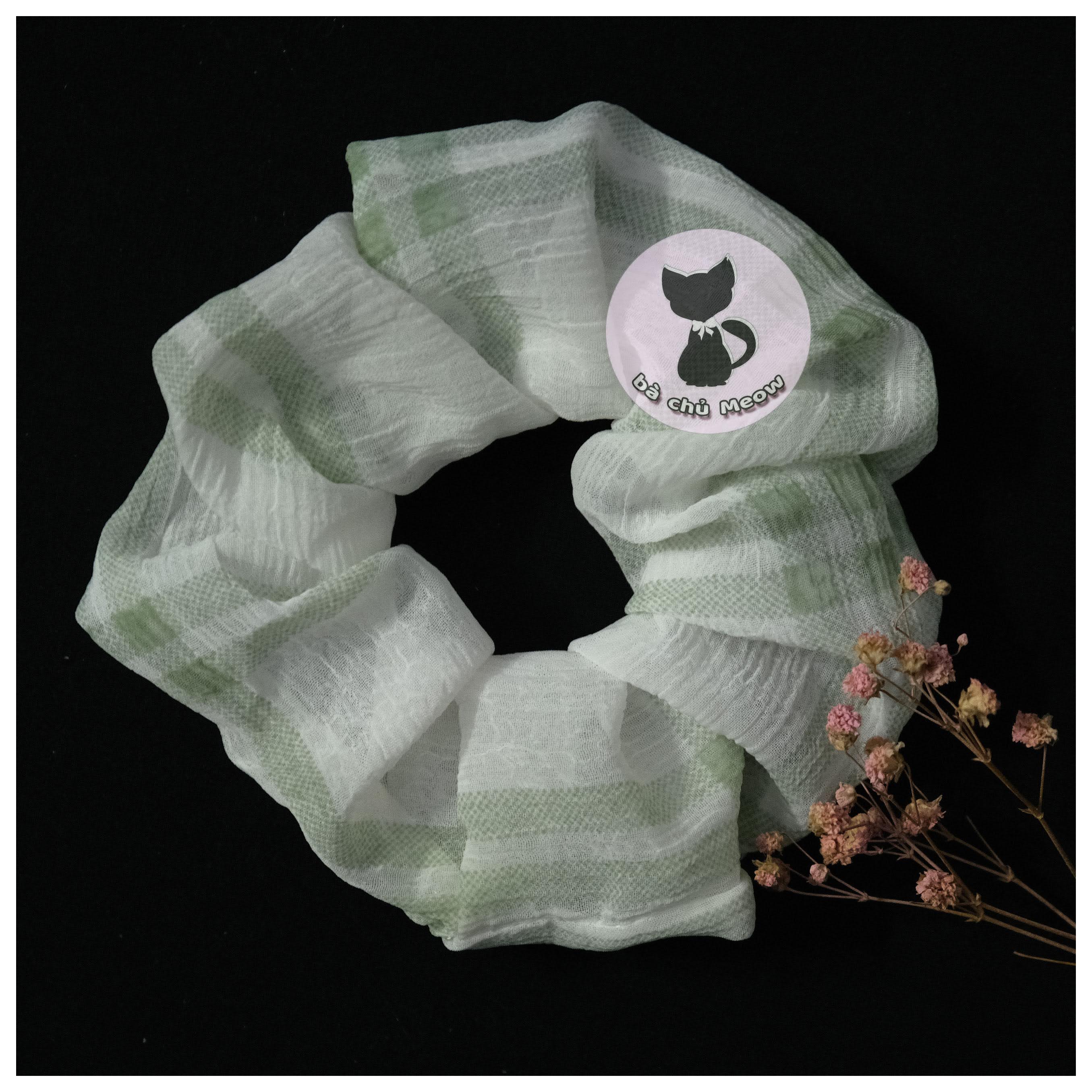 Dây cột tóc - Đồ cột tóc phong cách Vintage - Scrunchies Caro