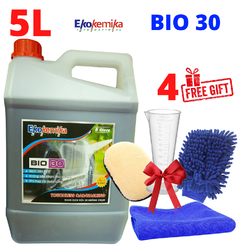 Ekokemika bio 30 rửa xe không chạm siêu sạch cho xe du lịch, xe con