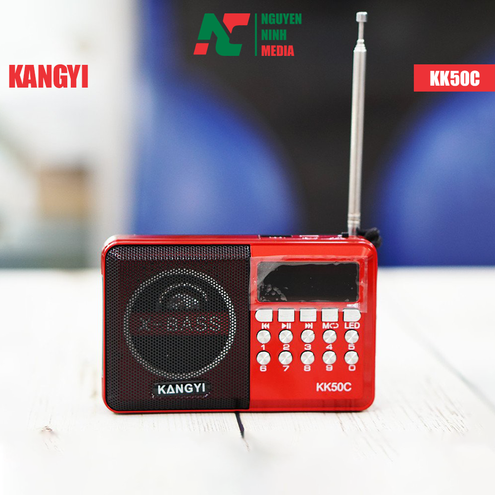Loa nghe nhạc kangyi kk50c chạy usb, thẻ nhớ tích hợp đài fm, đèn led