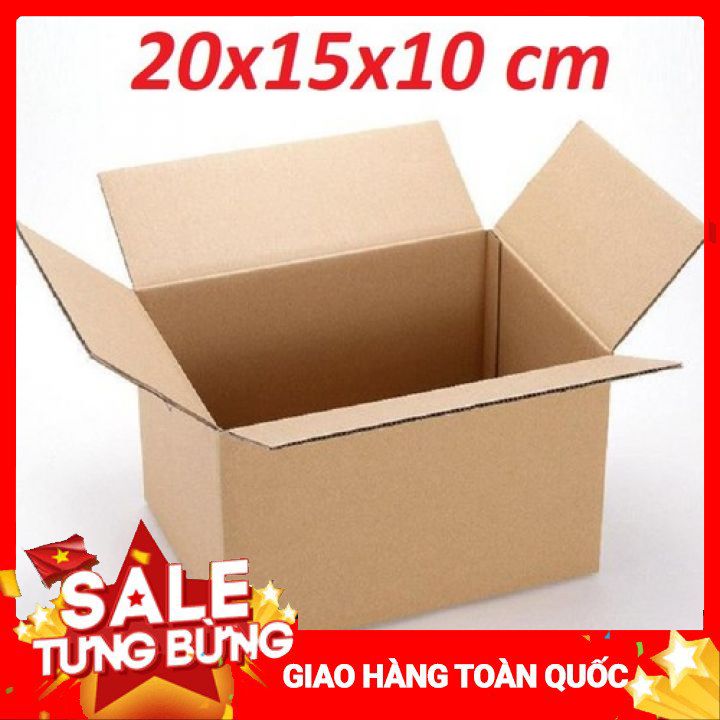 [COMBO 20 THÙNG] 20x15x10 Hộp Carton Đóng Hàng Kích Thước 20x15x10 Chịu Lực Tốt