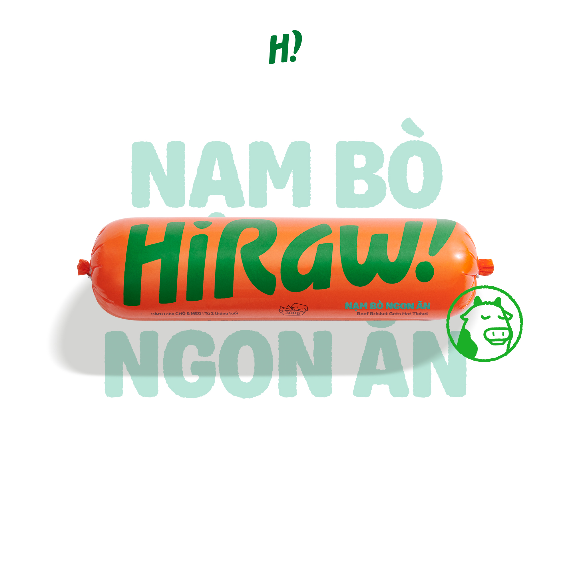 Ship 2H HCM - HI RAW! - Nạm Bò Ngon Ăn 300G - Thịt Raw Cho Chó Mèo Từ 2 tháng