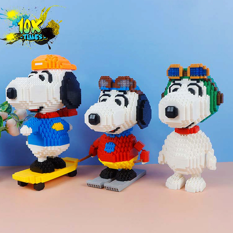 Mô hình lắp ráp 3d chú chó Snoopy dễ thương quà tặng sinh nhật trẻ em, quà tặng bạn trai bạn gái 10xtimes