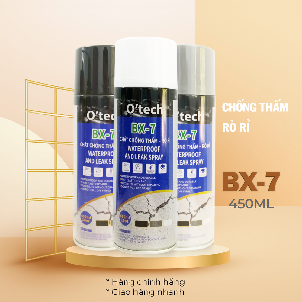 Bình xịt O'tech BX-7 Chất chống thấm - rò rỉ Waterproof & Leak Spray