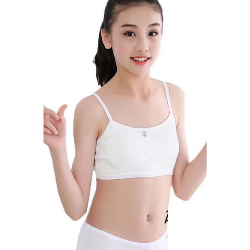 Áo lá cho học sinh cấp 1 - áo lá học sinh gân tăm - freesize 25-38kg bra 01