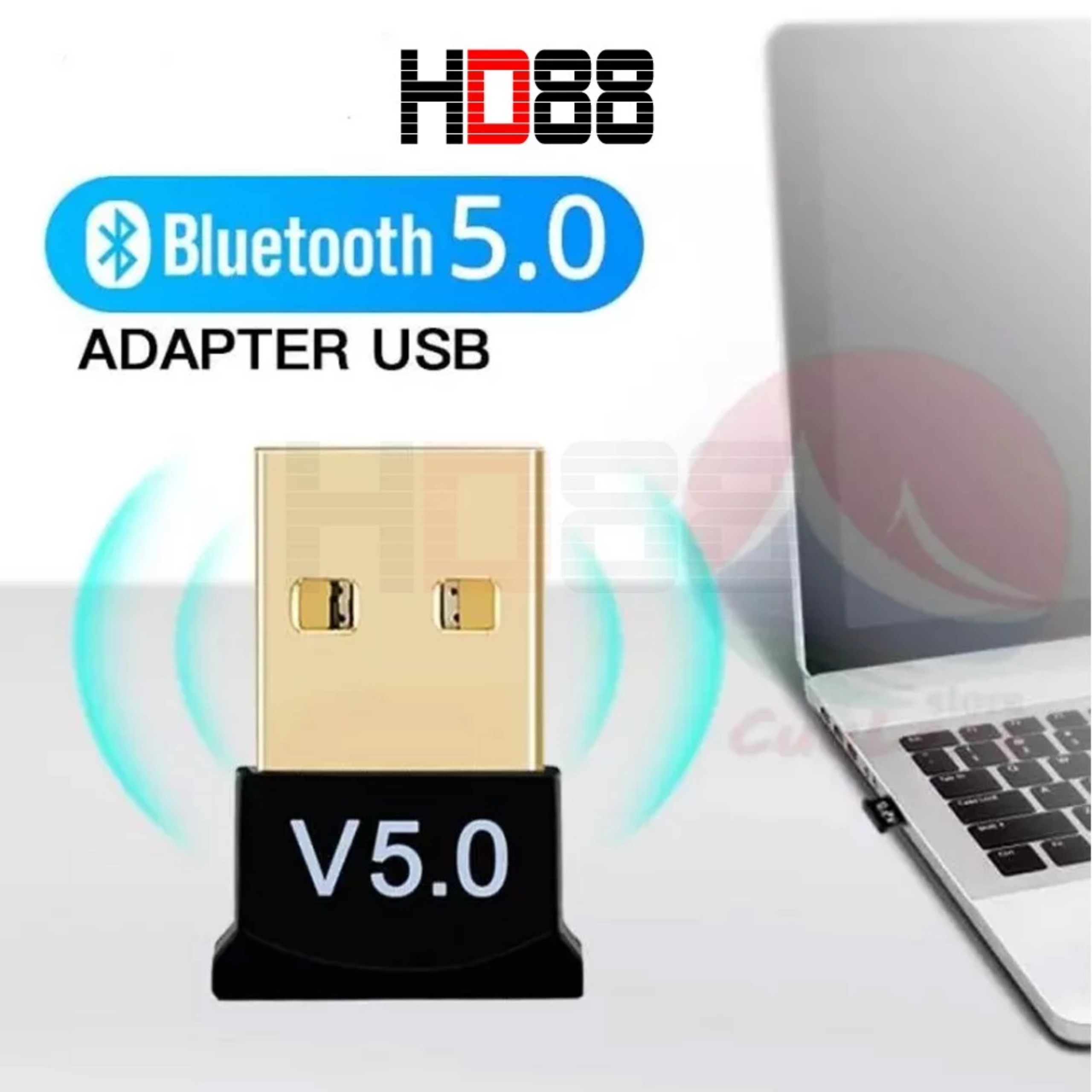 USB Thu Phát Bluetooth V5.0, bổ sung bluetooth cho máy tính để bàn, cho laptop bị hỏng bluetooth - A.001