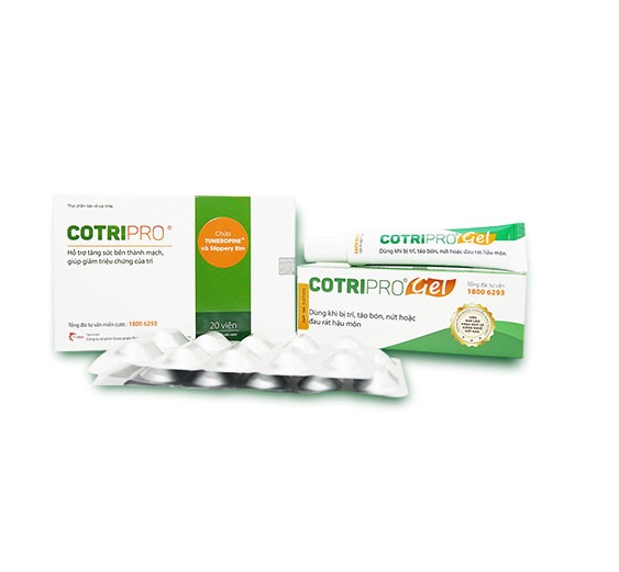 bộ đôi kết hợp cotripro gel và cotripro viên