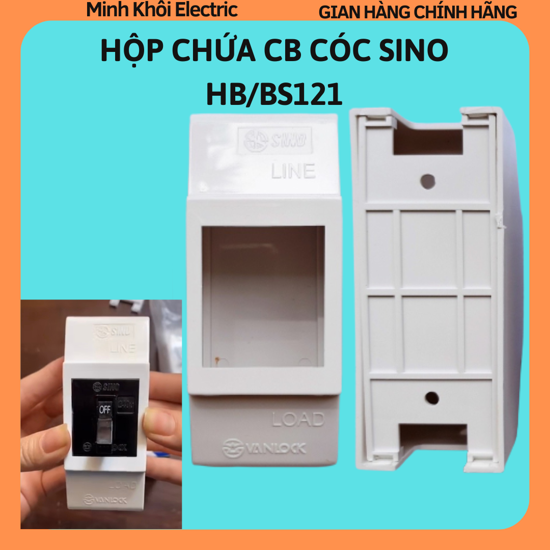 Hộp chứa CB cóc gắn nổi HB.BS121 Sino,hộp chứa cầu dao gắn nổi Sino,Hộp CB cóc gắn nổi,hộp đựng CB,Hộp che cầu dao an toàn,đế nổi Sino-vanlock lắp CB cóc,hộp gắn nổi CB cóc,hộp đế át nổi,hộp cầu dao,hộp nổi chứa MCB,vỏ hộp aptomat,vỏ aptomat,hộp gắn nổi c