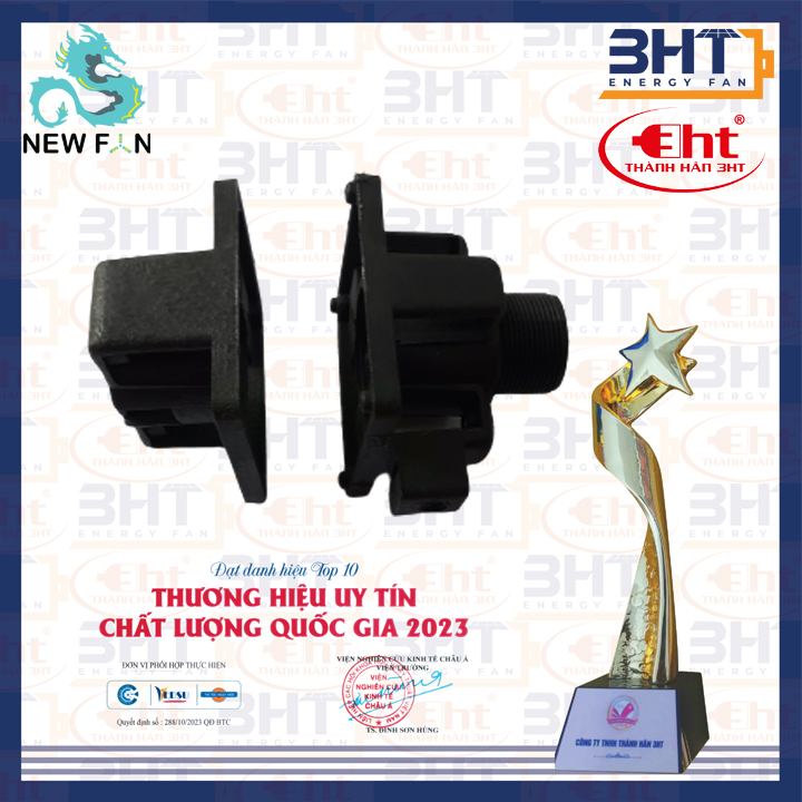 Bộ vỏ cho động cơ moter 12v - phụ tùng quạt 12v