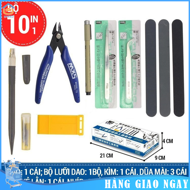 Bộ dụng cụ lắp ráp đồ chơi mô hình, Bộ từ 10 dụng cụ đến Bộ 1 dụng cụ đa năng