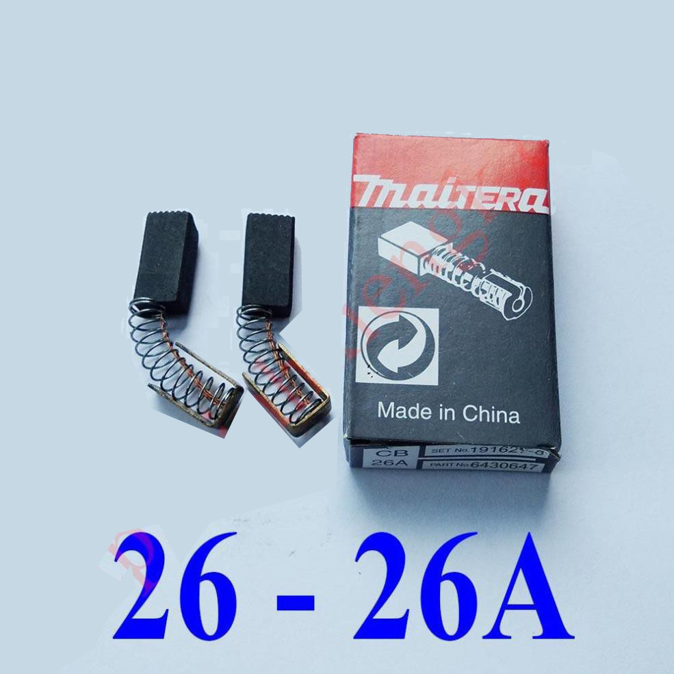 10 đôi chổi than 26a dùng cho máy khoan - chổi than mkt26a