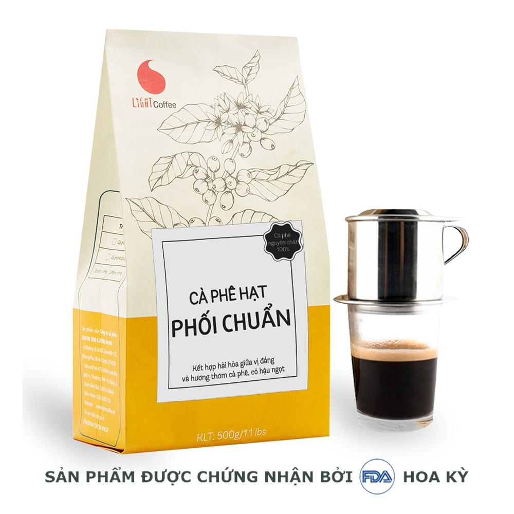 Cafe hạt chua thanh dịu dàng light coffee gói 500g