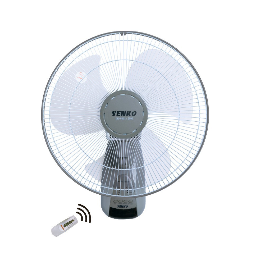 Quạt senko treo tường có remote TR1628 senko, Có điều khiển từ xa, bảo hành 24 tháng cho động cơ