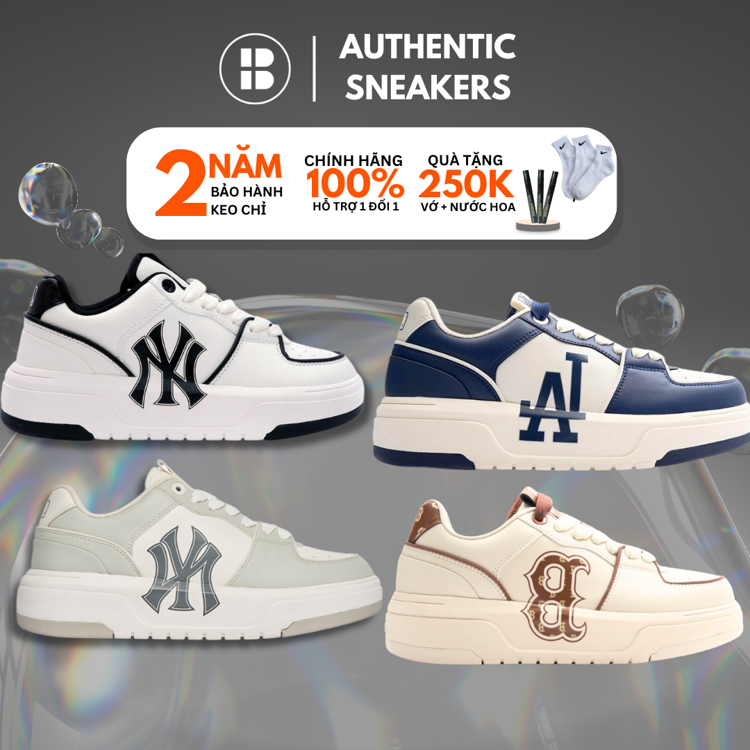 Giày mlb liner chunky giày mlb ny thể thao cổ thấp newyorkyankees ‘white green’