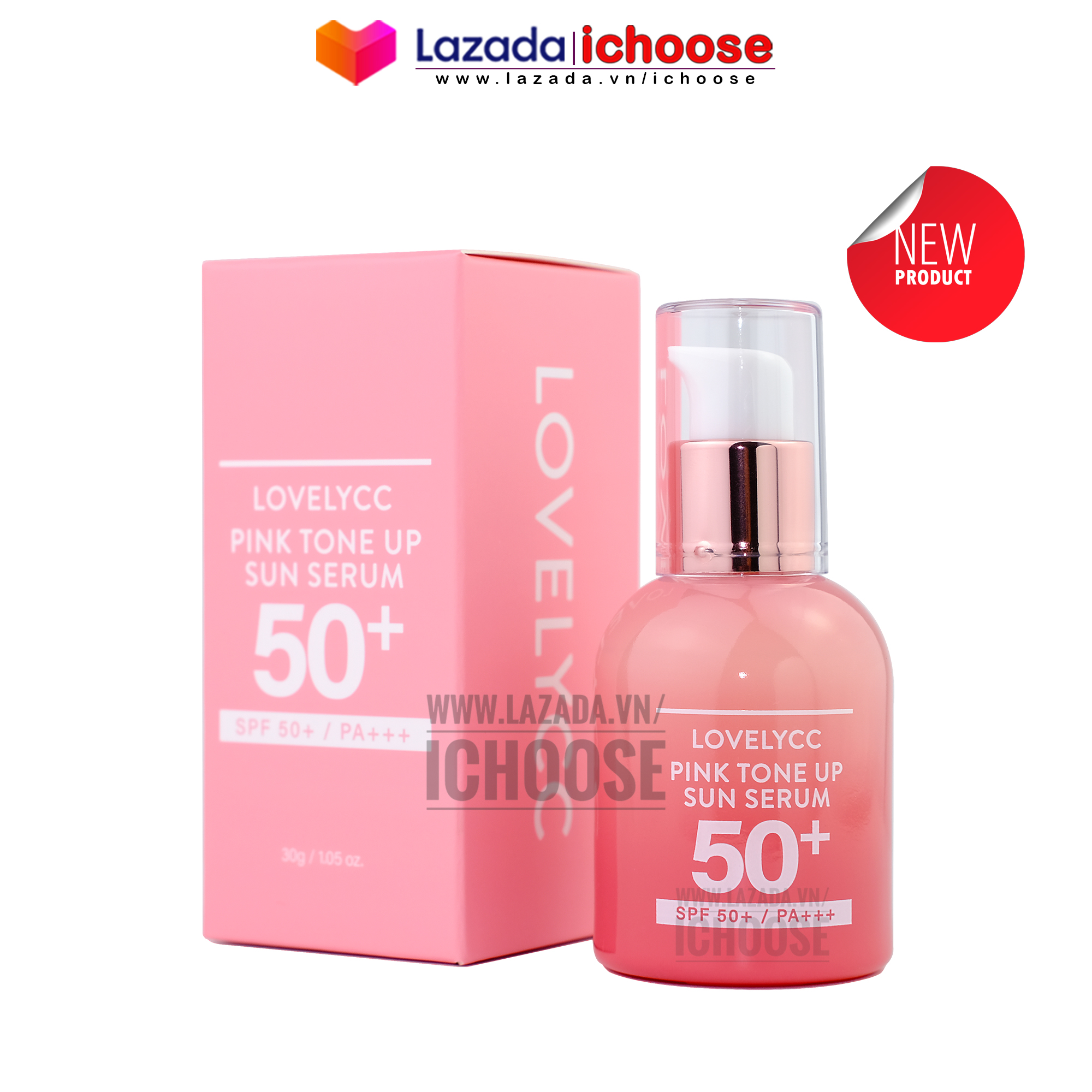 Serum trắng da chống nắng Cellapy Pink Tone Up Ampoule spf 50 dưỡng ẩm căng bóng da nâng tone dưỡng da trắng hồng tự nhiên
