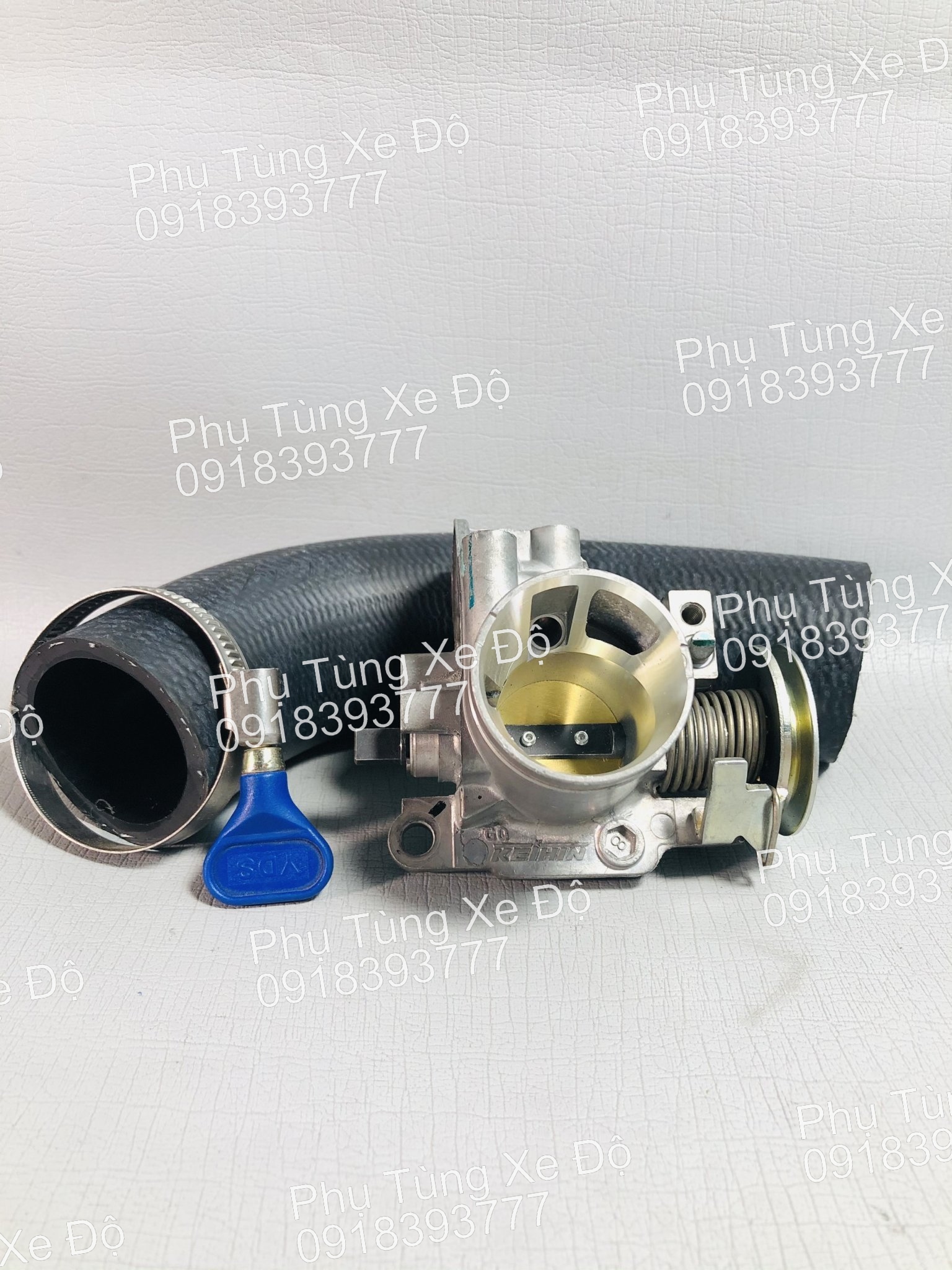 Họng móc sẵn 28mm cho xe Vario / AB 125 == tặng kèm co gió Lớn + cổ dê xanh