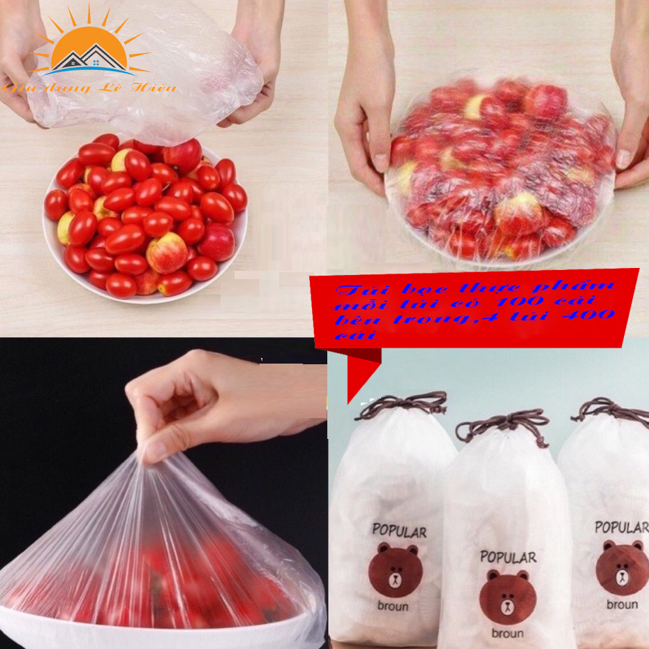 Set 100 túi đựng thực