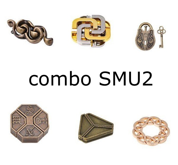 Combo SMU2_Đồ chơi trí tuệ Khóa Kim Loại Puzzle - Thử thách giải đố thông minh