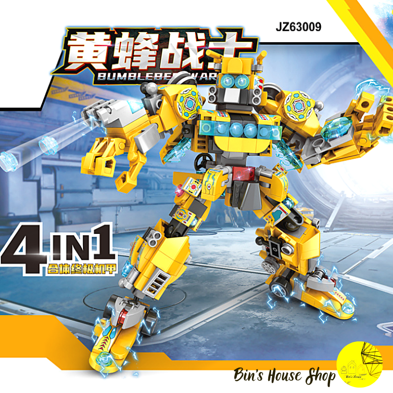 Đồ chơi trí tuệ - mô hình đồ chơi lắp ráp lego robot bumble bee 4in1