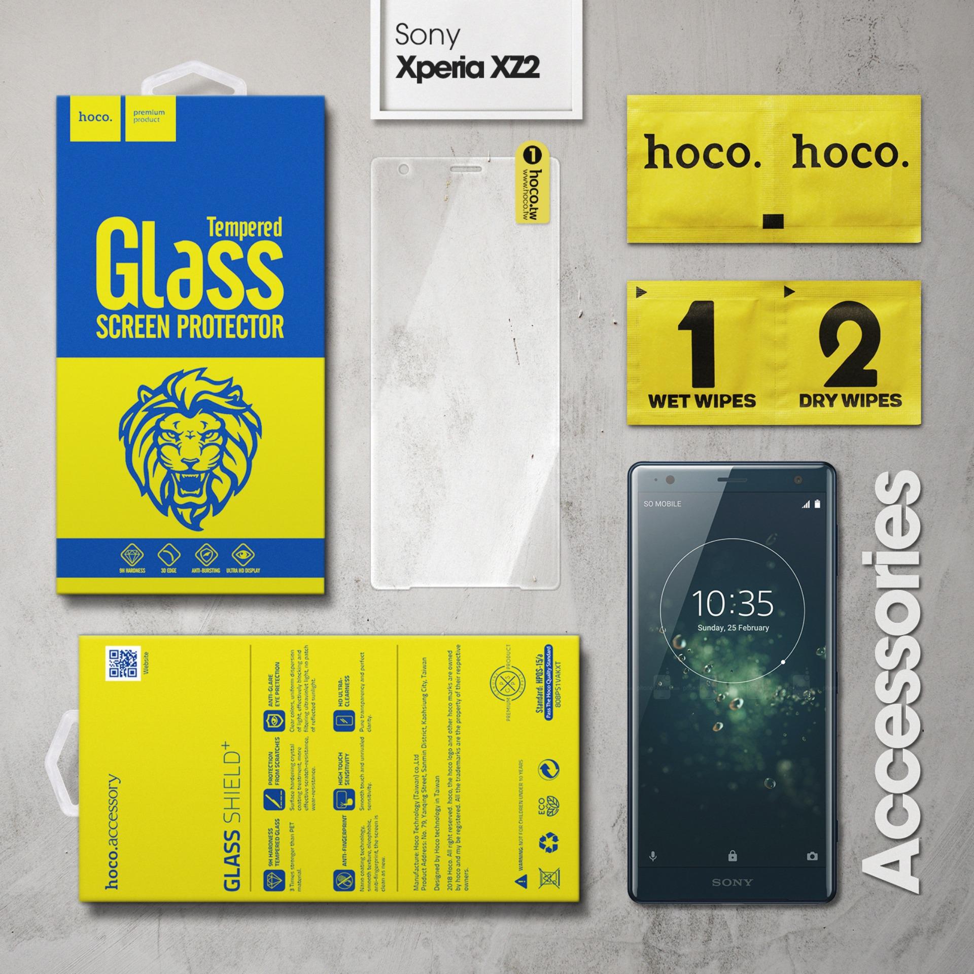 Miếng dán cường lực cho Sony Xperia XZ2 Full viền hiệu HOCO