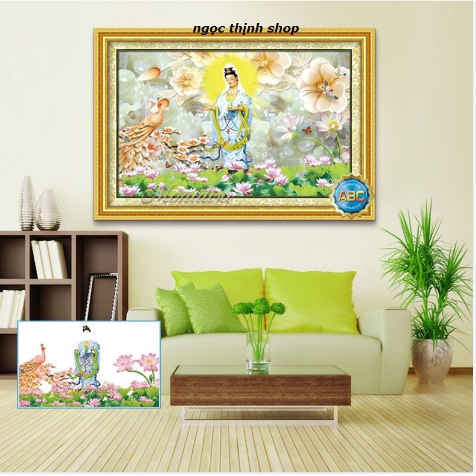 Tranh đính đá phật bà y8249