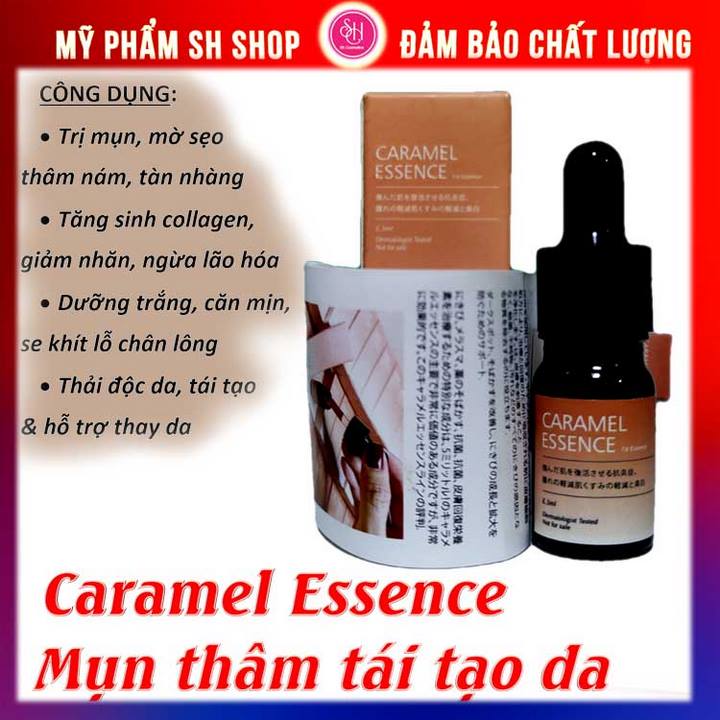 Serum caramel essence mụn, thâm dưỡng trắng da Nhật Bản 5ml Chucos