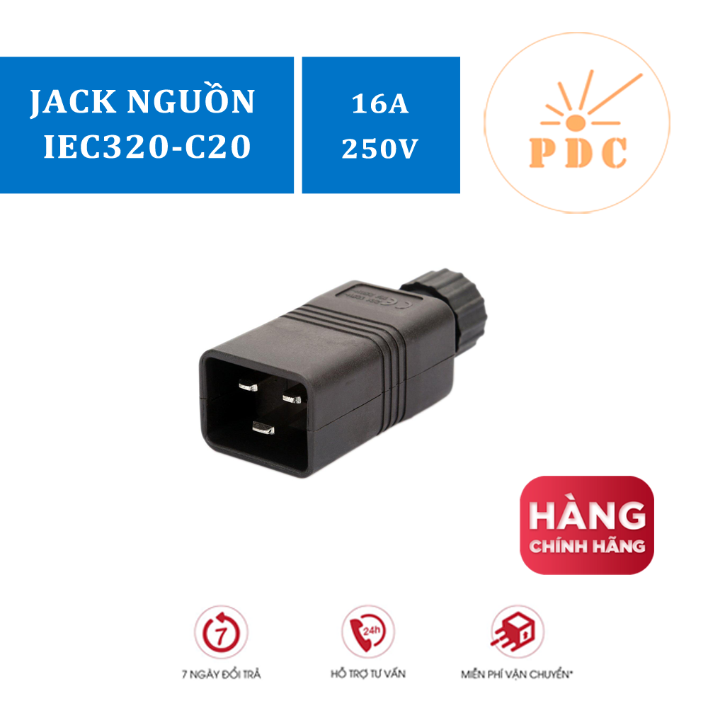 Phích cắm nguồn UPS IEC320 C20 Male - Đầu đực