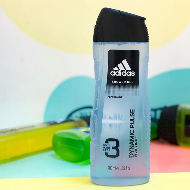 Sữa tắm gội toàn thân adidas shower gel 3 in 1 dynamic pulse 400ml - hàng nhập