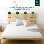 Nệm Foam Cao Su Non Massage USA Zinus 9cm - Nâng Đỡ Cột Sống, Giảm Nhức Mỏi Toàn Thân và Thoáng Khí
