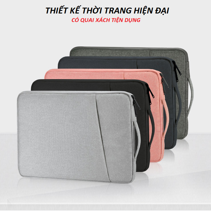 Túi chống sốc laptop chống nước 14 inch, 15.6 inch - túi xách đựng laptop nam nữ tc37