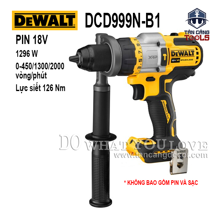 Máy Khoan Động Lực Dùng Pin DeWalt 20V DCD999N
