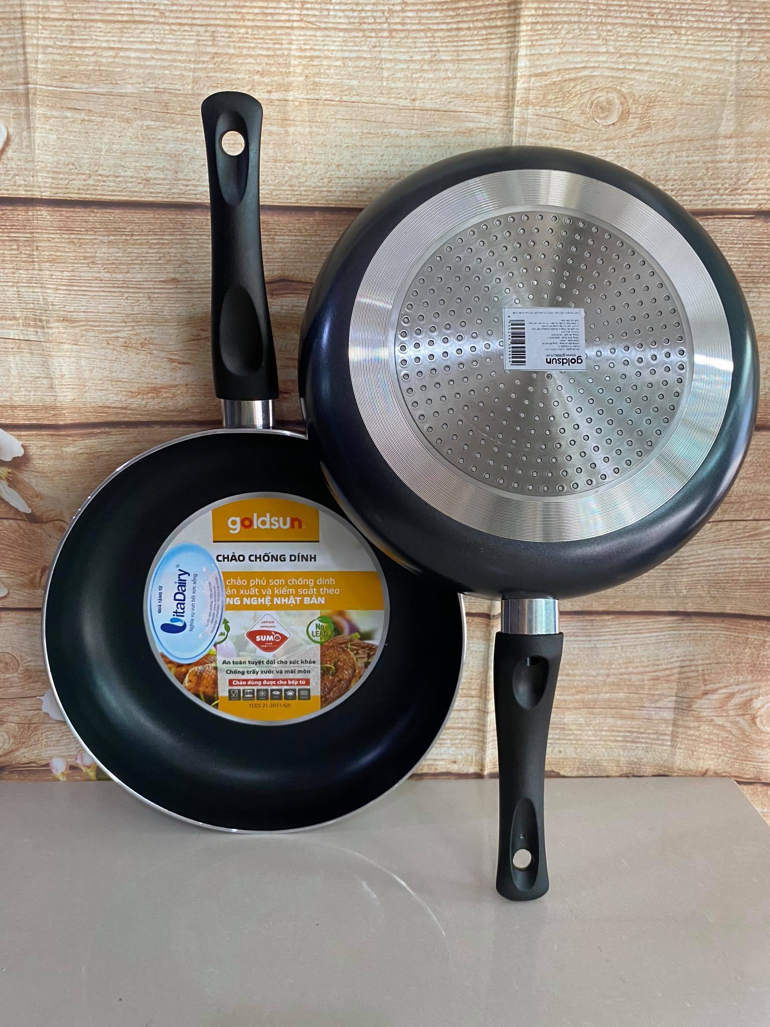 Chảo chống dính goldsun 28cm - dùng được cho bếp từ
