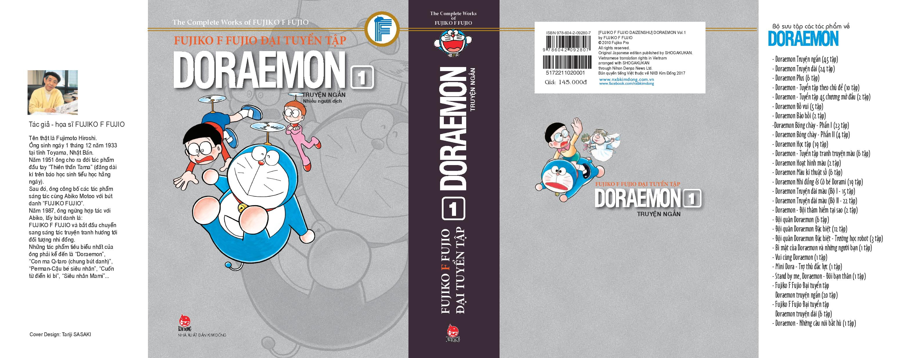 Fahasa - Fujiko F. Fujio Đại Tuyển Tập - Doraemon Truyện Ngắn - Tập 1 (Ấn Phẩm Kỉ Niệm 60 Năm Thành Lập NXB Kim Đồng)