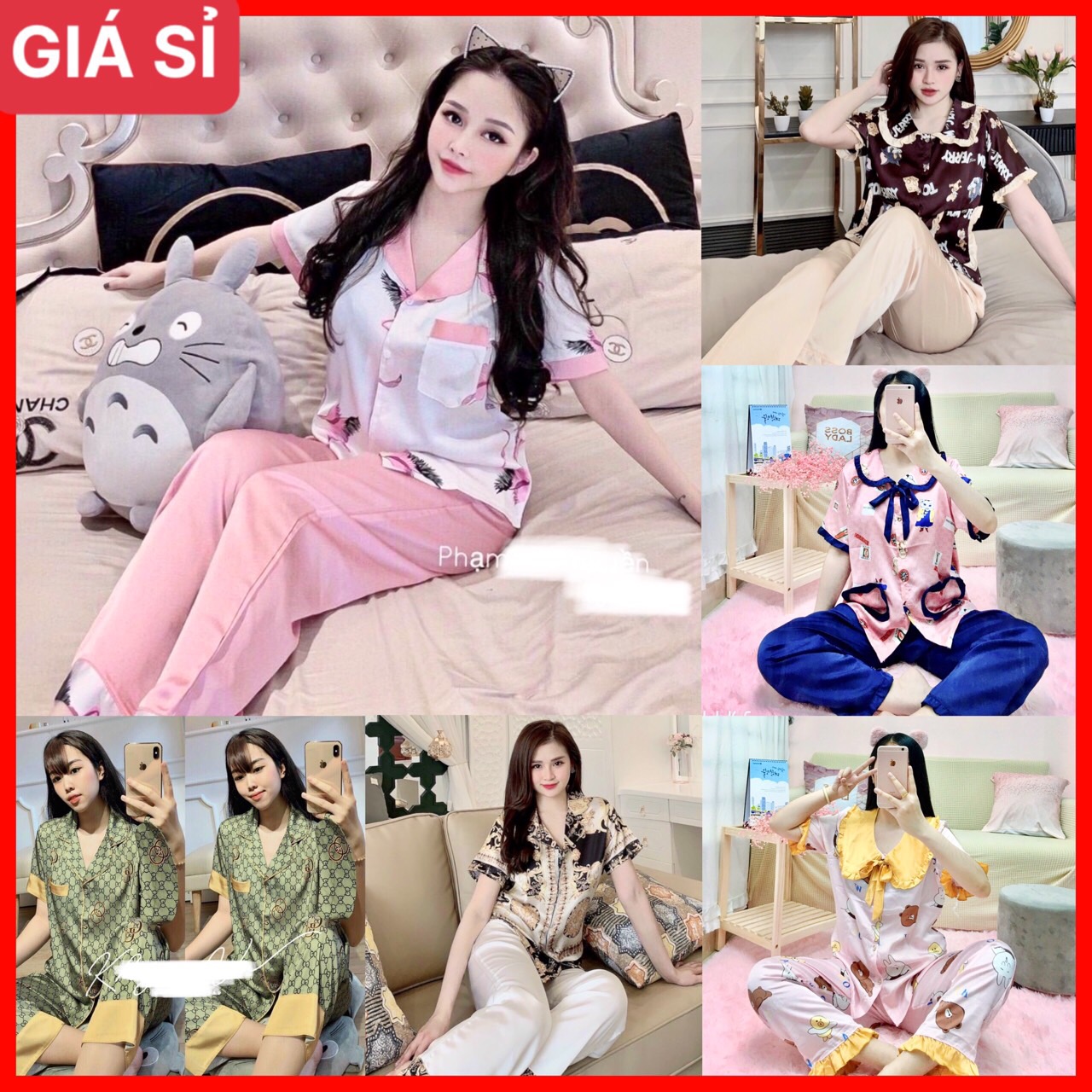 Bộ ngủ Lụa Satin Cộc dài Cực xinh Phần 2 ❤️ Lụa cao cấp freesize ❤️ trùm sỉ lẻ Rosie ❤️ Sam ❤️ queen jume mai ngô ❤️ Latin ❤️ thun ❤️ Đồ bộ ❤️ Bộ ❤️ Ngủ ❤️ Nhà ❤️ Nữ ❤️ Sức khoẻ ❤️ cao cấp p2